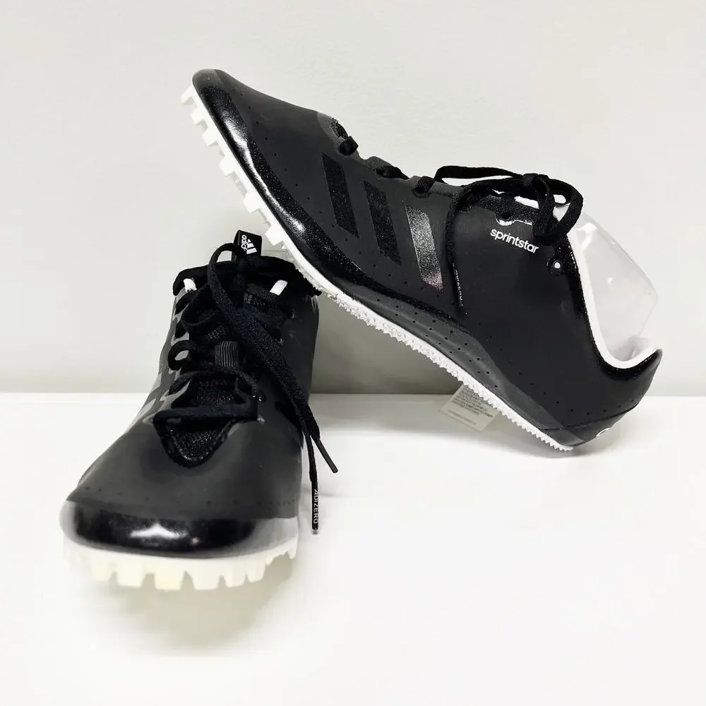 Adidas Sprintstar Track & Field Black Sprinting Spikes Mens Shoes Size 5.5